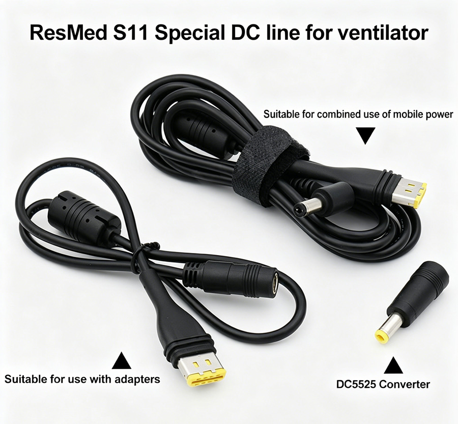 cpap resmed s11 dc5521 dc cable
