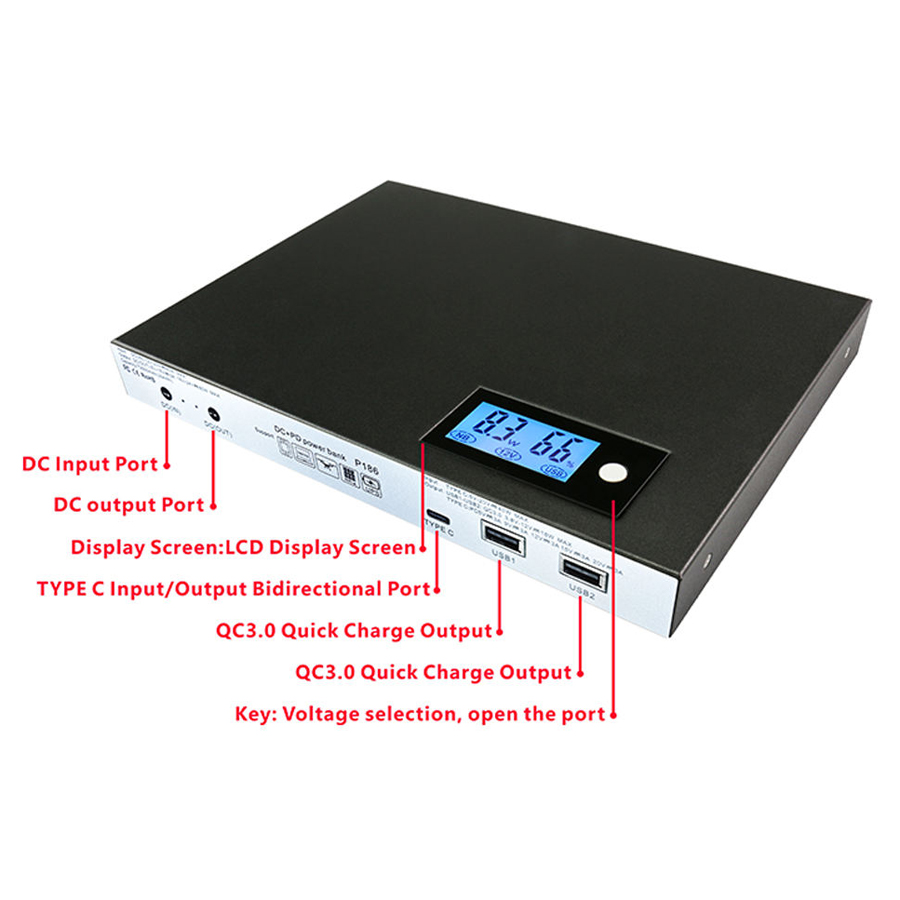 portable power bank 60300mah 80w