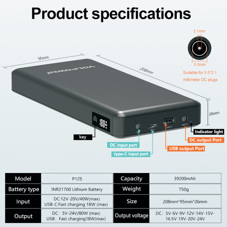 CPAP Power Bank P125